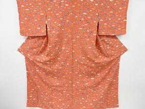 花模様小紋着物